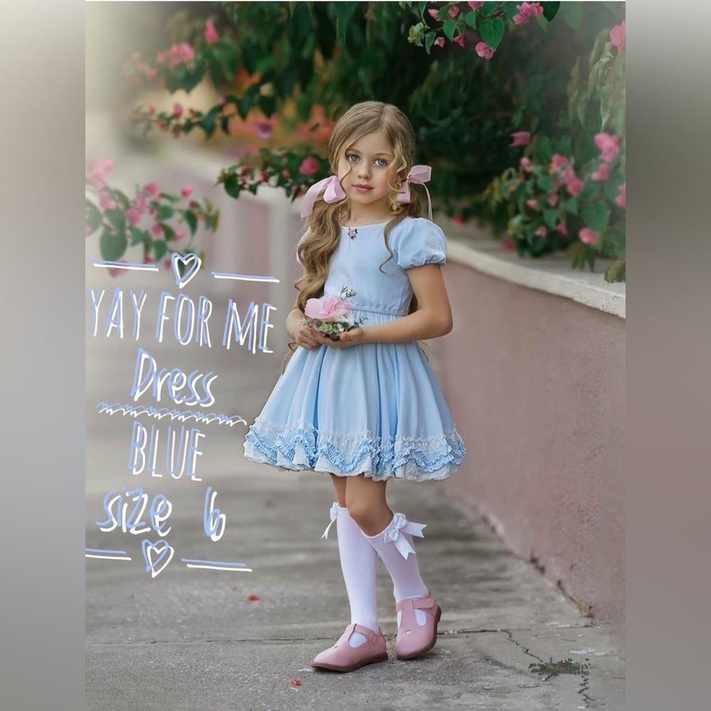 Dollcake Yay For Me Dress Blue size 6 NWT